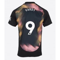 Camisa de Futebol Leicester City Jamie Vardy #9 Equipamento Secundário 2024-25 Manga Curta